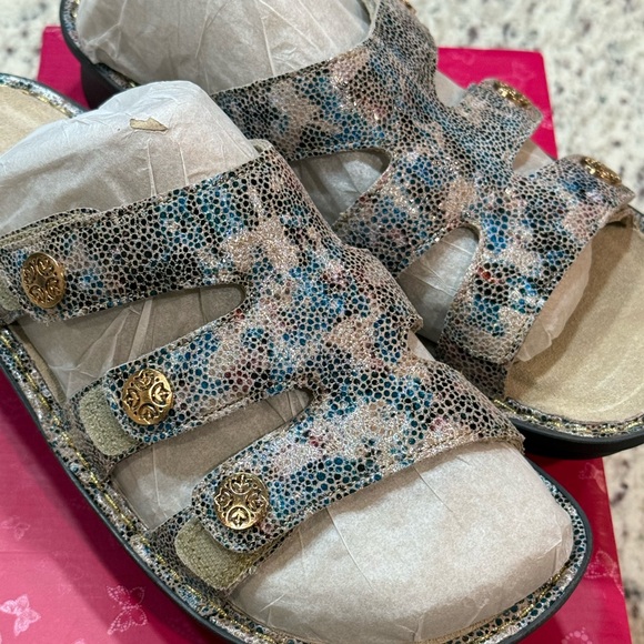 Alegria DINAH-FAWN DOTTIE ADJUSTABLE STRAP SLIDE SANDAL Sz 10.5-11 EU 41 NIB - Picture 6 of 16